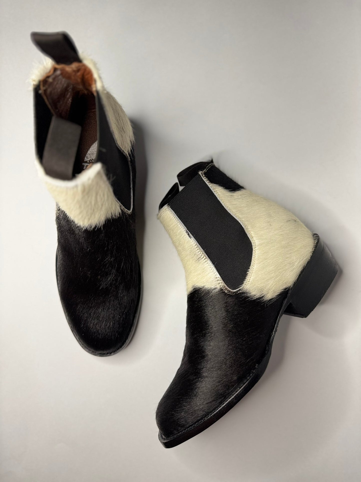 Bota Chelsea Cowboy Black & White