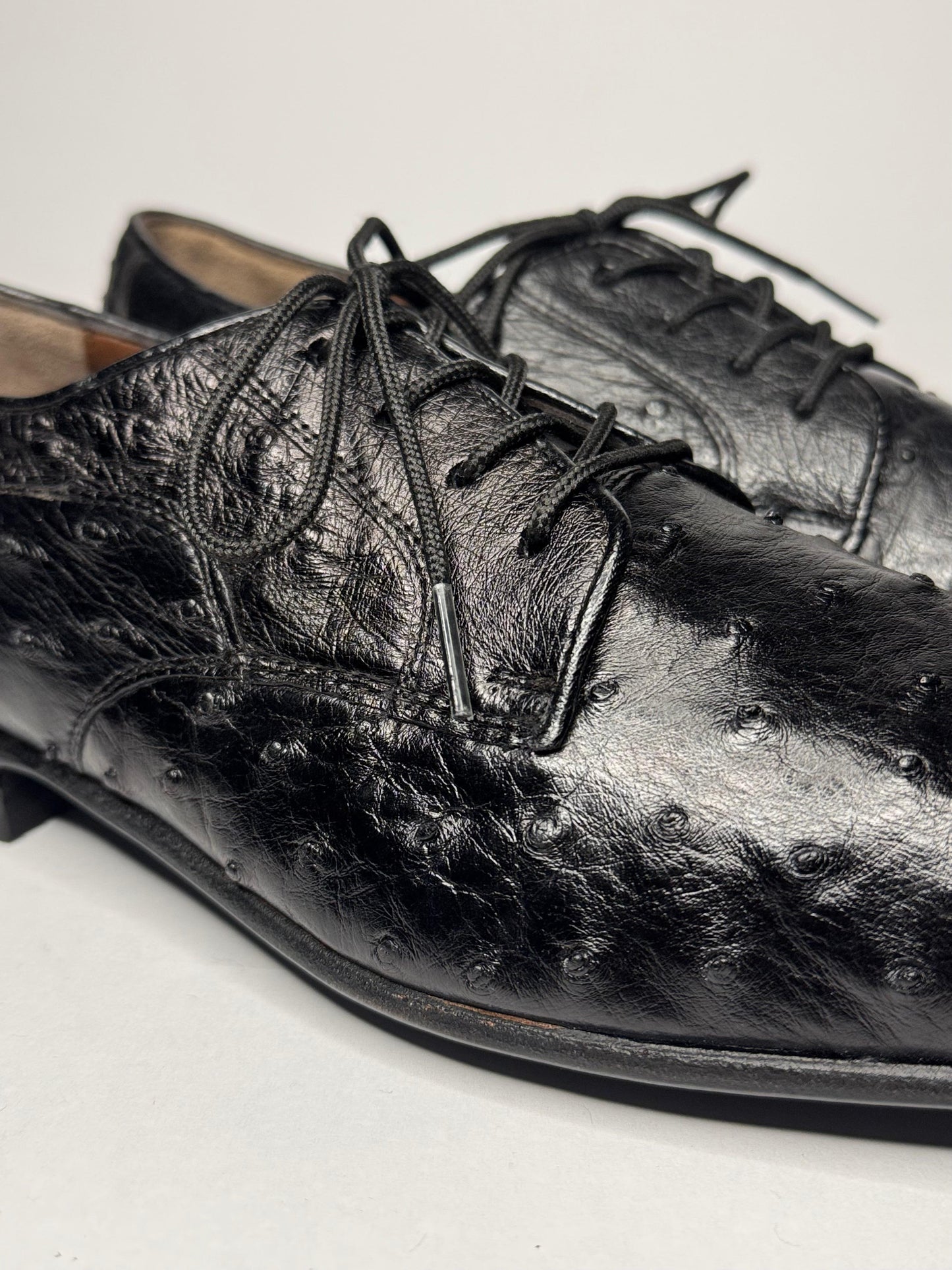 Zapato oxford avestruz primera negro