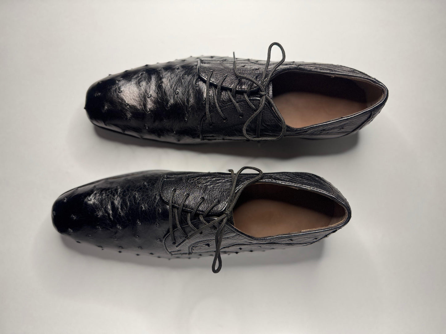 Zapato oxford avestruz primera negro