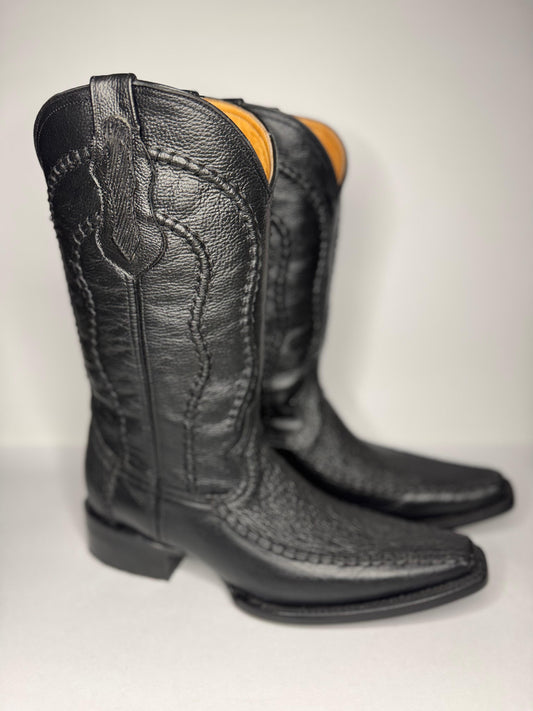 Bota Vaquera Holanda Tiburón/Res negro