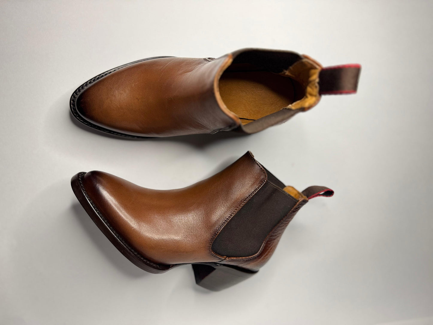 Bota Chelsea Frida Tiburón/Res cognac