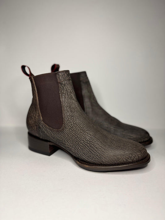 Bota Chelsea tiburón Chocolate Rústico